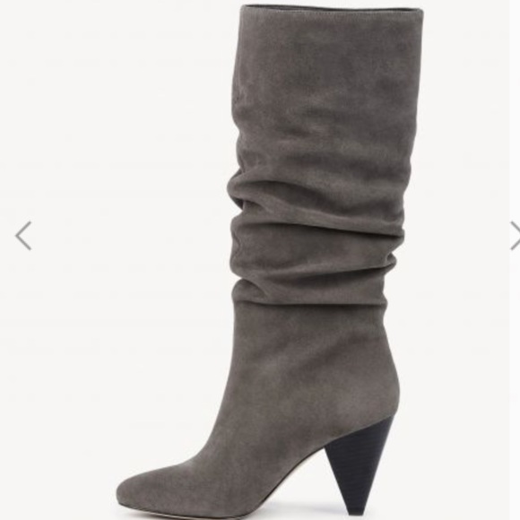 Suede Gray Slouchy Boot by Sole Society - Picture 4 of 6